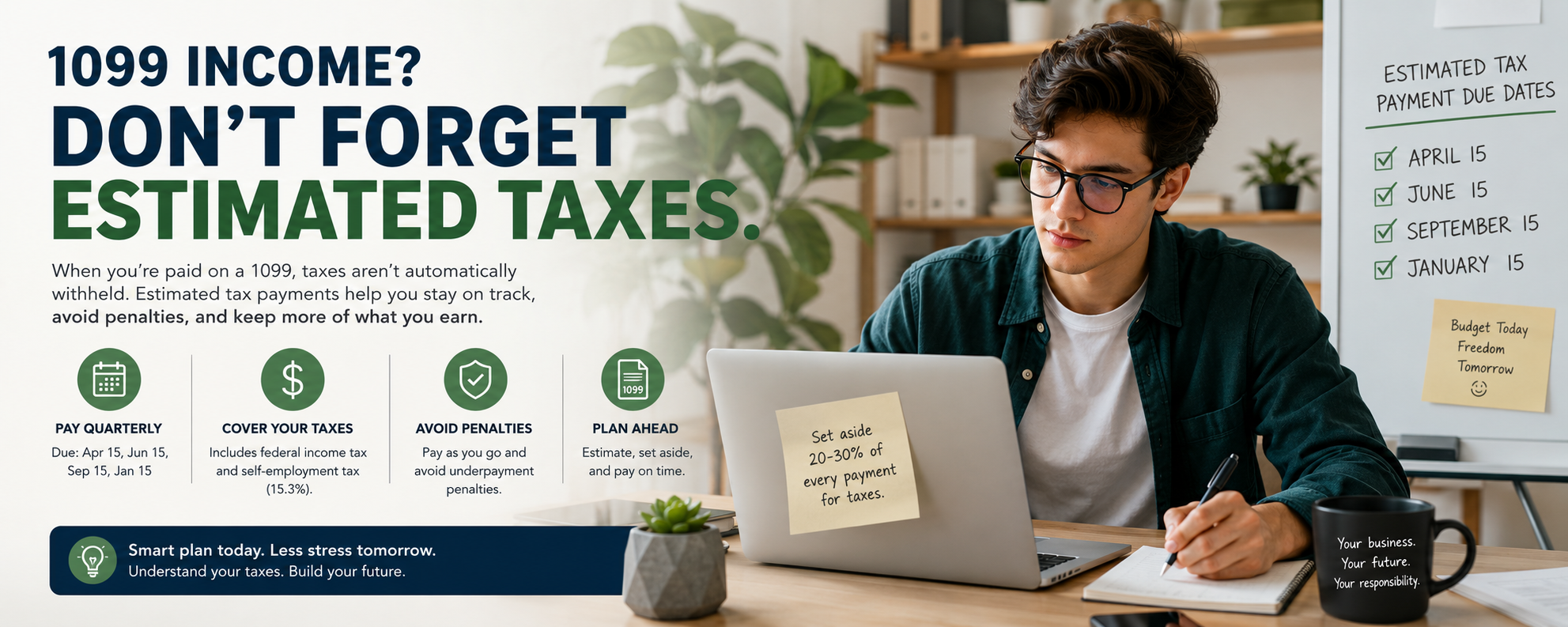 1099 Income? Don't Forget Estimated Taxes.